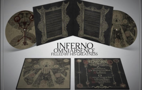 INFERNO "Omniabsence Filled by His Greatness"  as picture vinyl limited to 300 pcs
